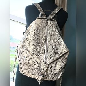 Rebecca Minkoff snakeskin back pack